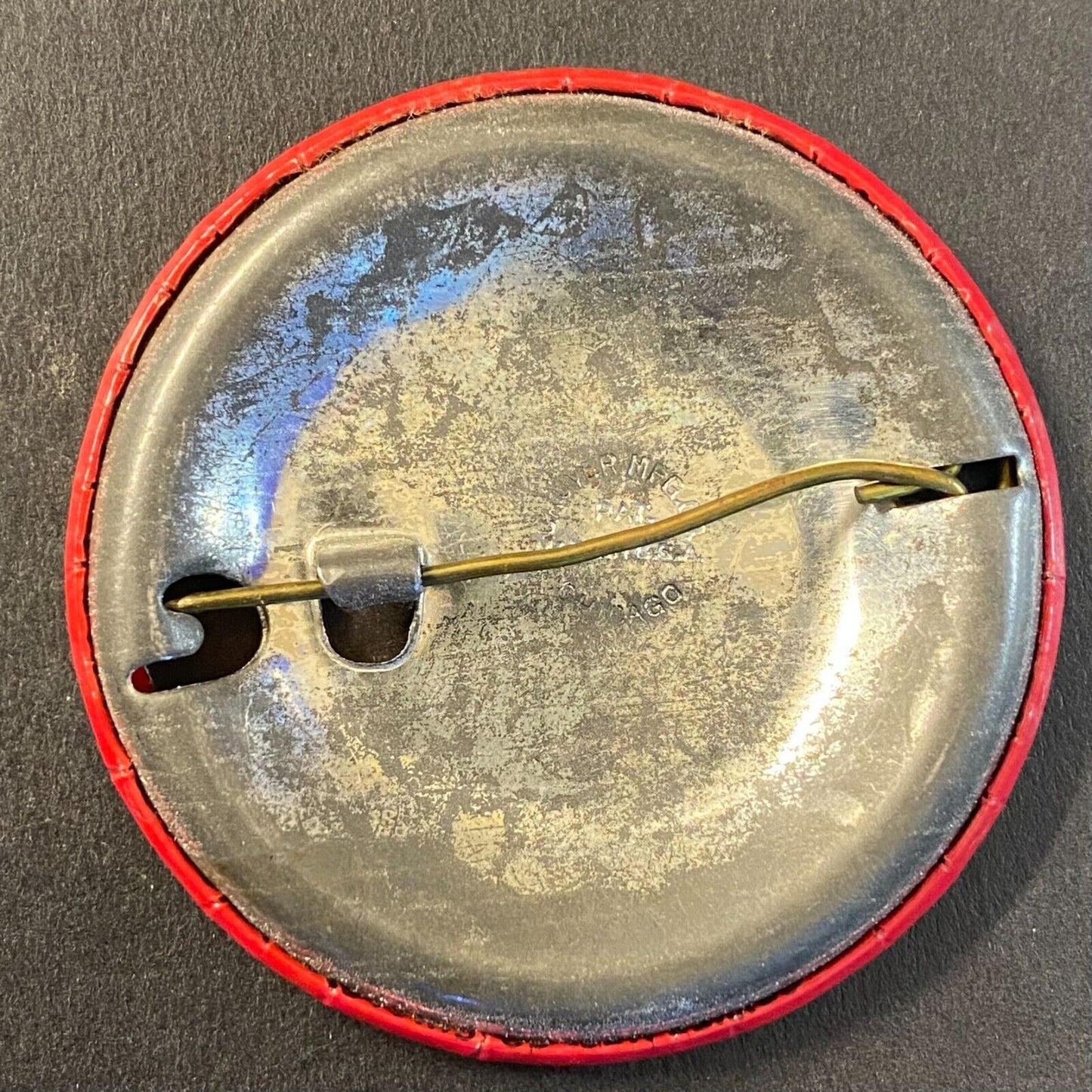 Harbor Defenses of Narragansett Bay "Visitor" 564 Steel Pinback 1 7/8" WWII Era