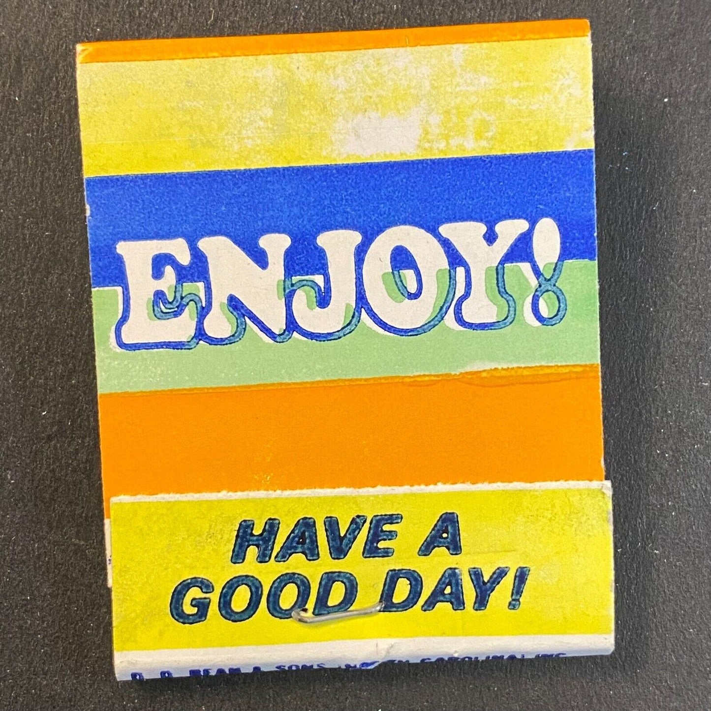 Enjoy King Edward "Have a Good Day" c1974-79 Full Matchbook VGC