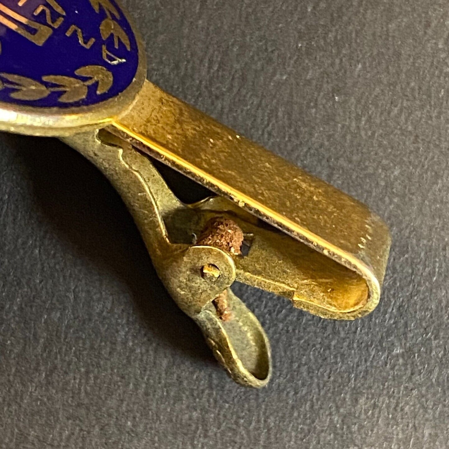 Fuller Brush Company 50th Anniversary 1906-1956 Enameled Brass Tie Clip 25mm