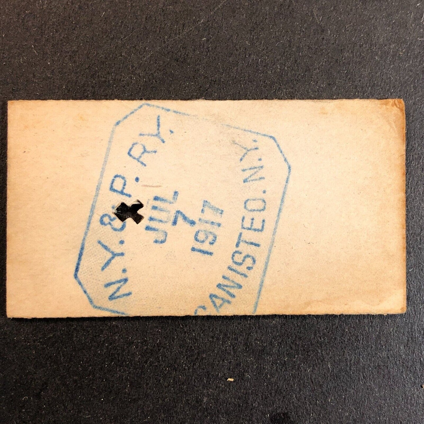 New York & Pennsylvania Railroad July 7 1917 Genesee, PA Ticket #10728