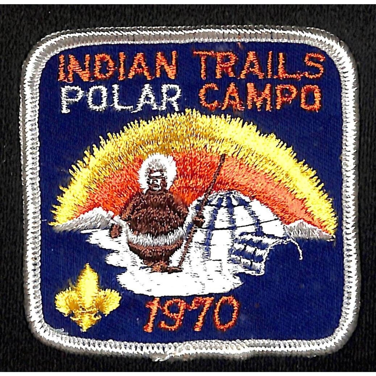Boy Scouts BSA 1970 Indian Trails Polar Campo Camporee Igloo Patch Scarce