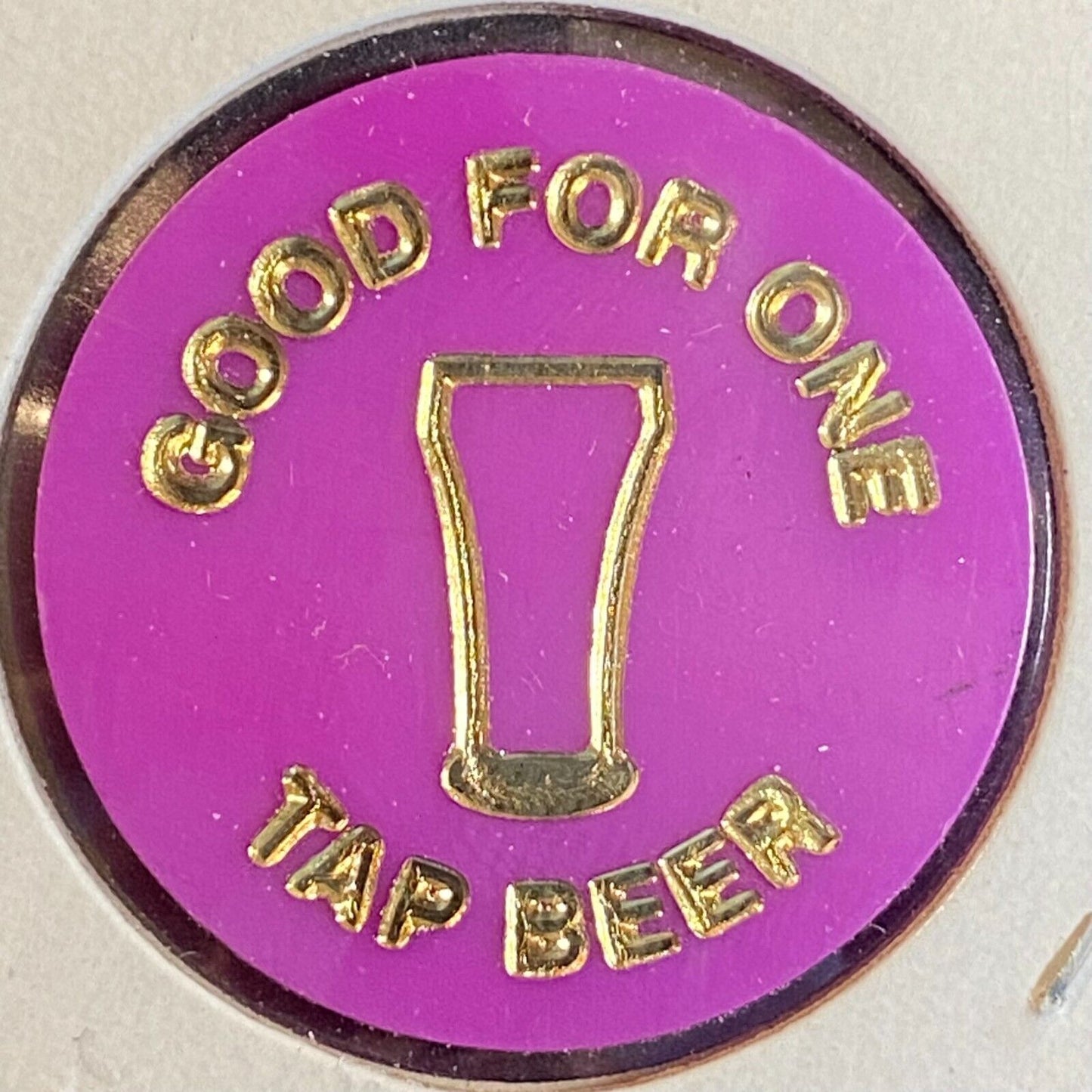 McKeesport, PA "Todd's By The Bridge" Plastic Token G/F One Tap Beer