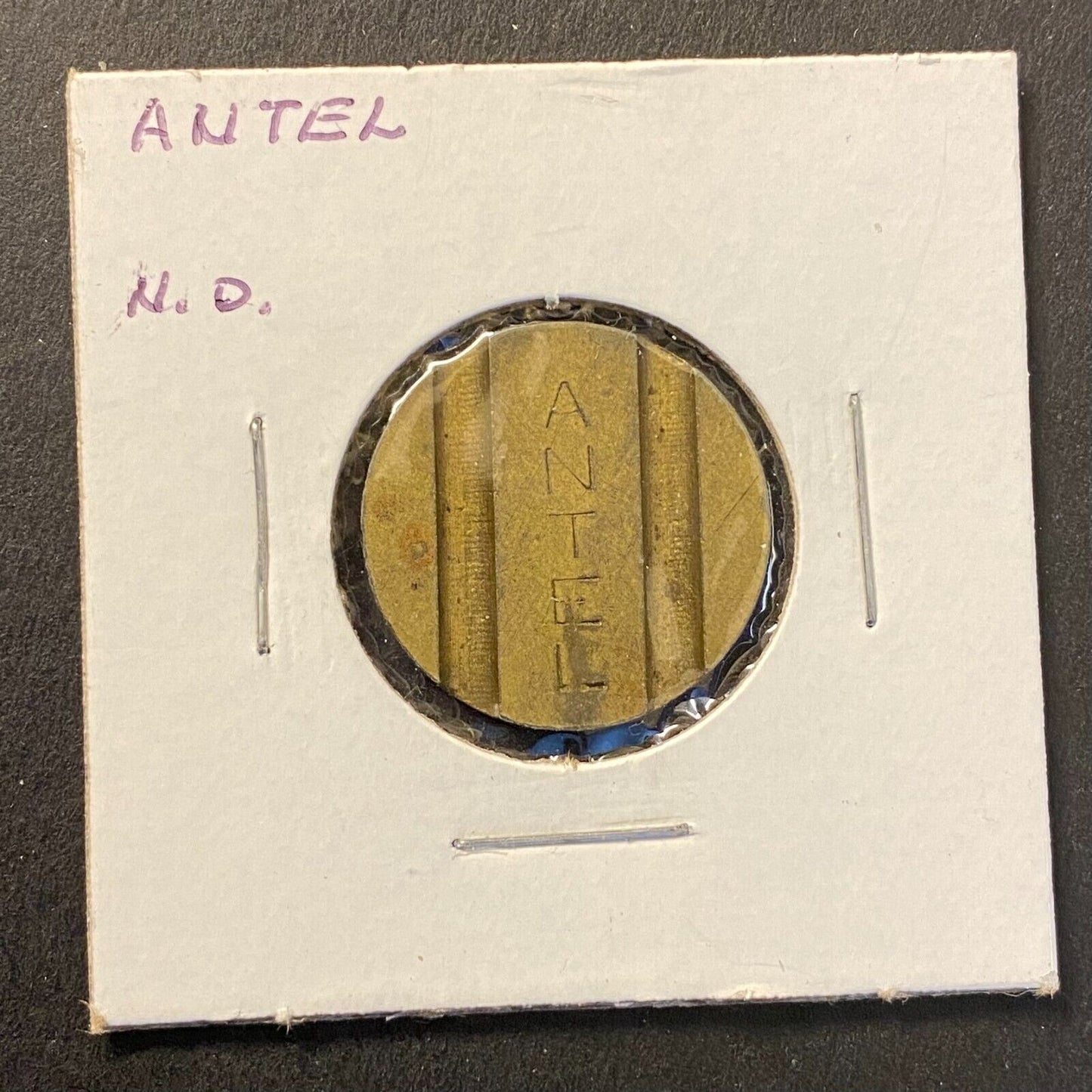 Antel Uruguay Public Telephone Token Brass 22mm 5g