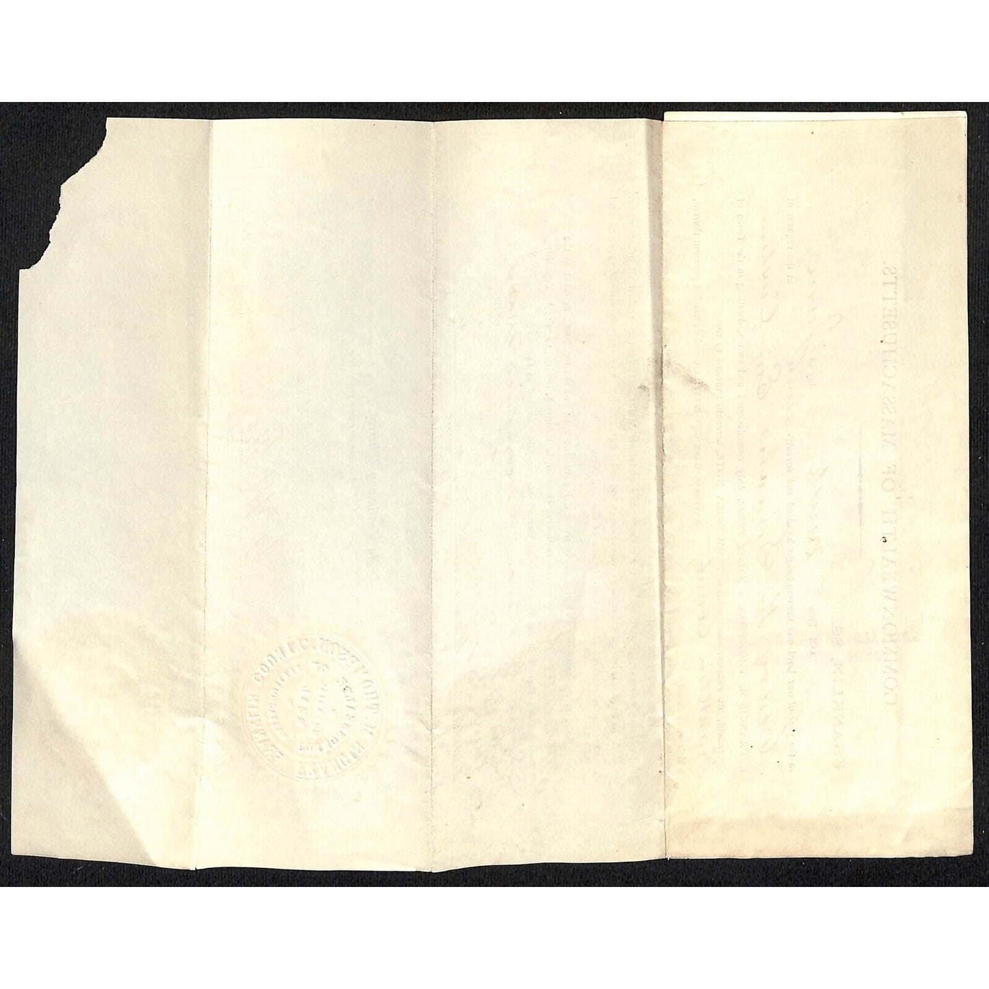 1877 Franklin Co. National Bank Greenfield, MA Promissory Note + Notarized Page
