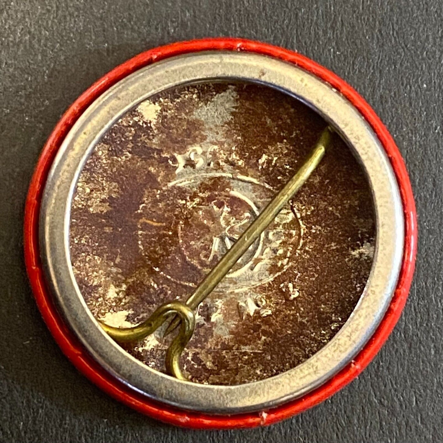 Hubbard Woods Ice Skating Studios "Basic" c1955-68 Steel Pinback Button 7/8"