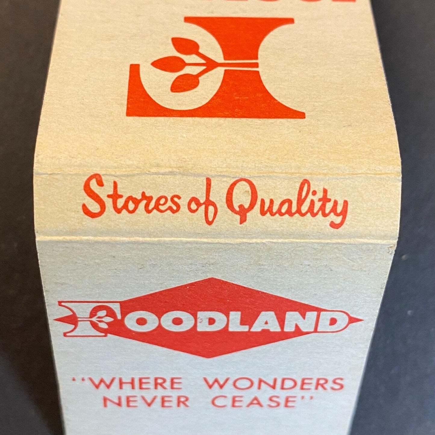 Foodland Grocery Stores Full Matchbook c1960's-73 Scarce VGC