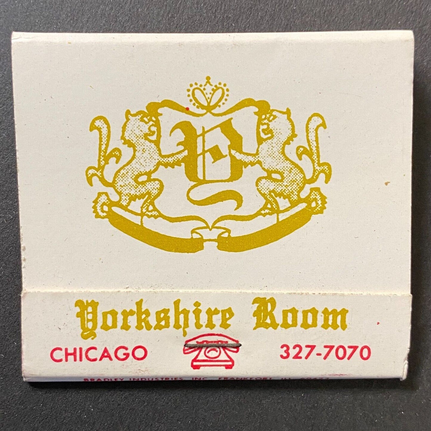 Yorkshire Room Restaurant Chicago Full Matchbook Piano Art c1974-80's