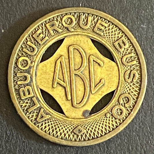 Albuquerque Bus Co. ABC Health Country Transit Token - 16mm