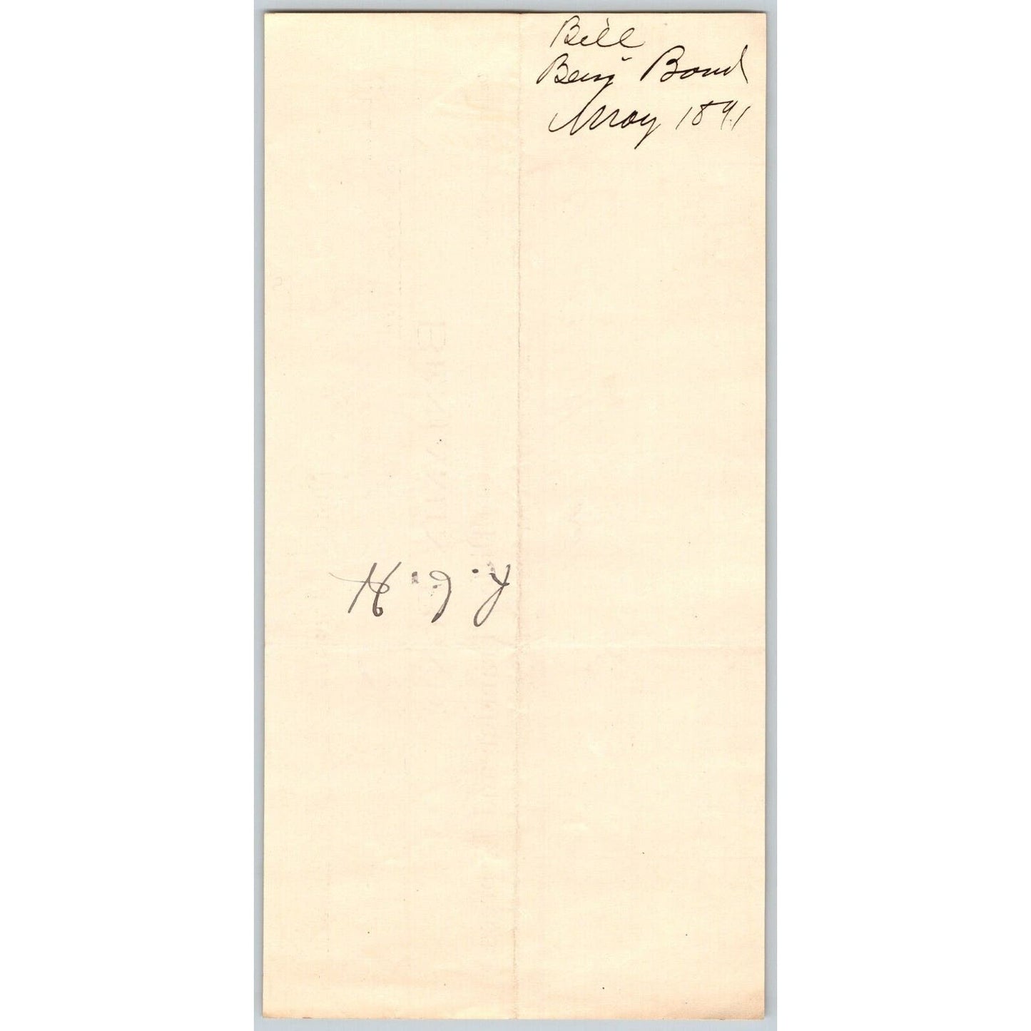 Dillon MT Benjamin Bond Dillon Transfer and Express 1891 Billhead R.C. Halliday*