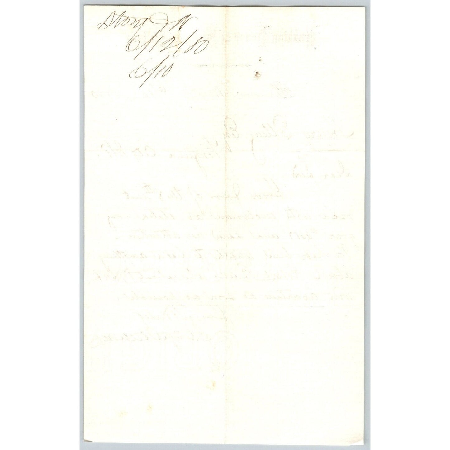 Banking House of Story & Nelson Bozeman, MT 6/10 1880 Letterhead Henry Elling*