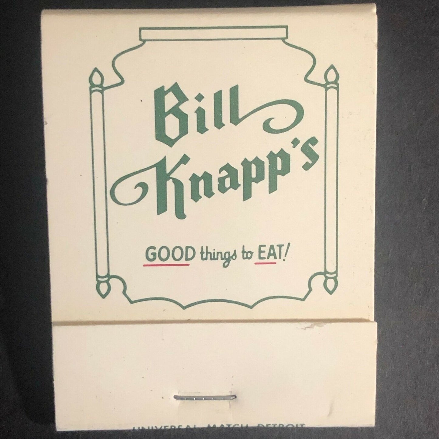 Bill Knapp's" Ohio Michigan Indiana c1970's-80's Full Matchbook