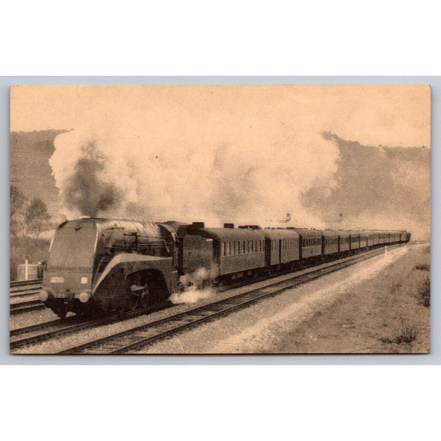 French Railroad RPPC* Postcard 51 Paris-Lyon-Marseille c1900 H.M.P.
