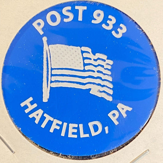 Hatfield PA American Legion Post 933 c1970's-80's Plastic "G/F One Double" Token