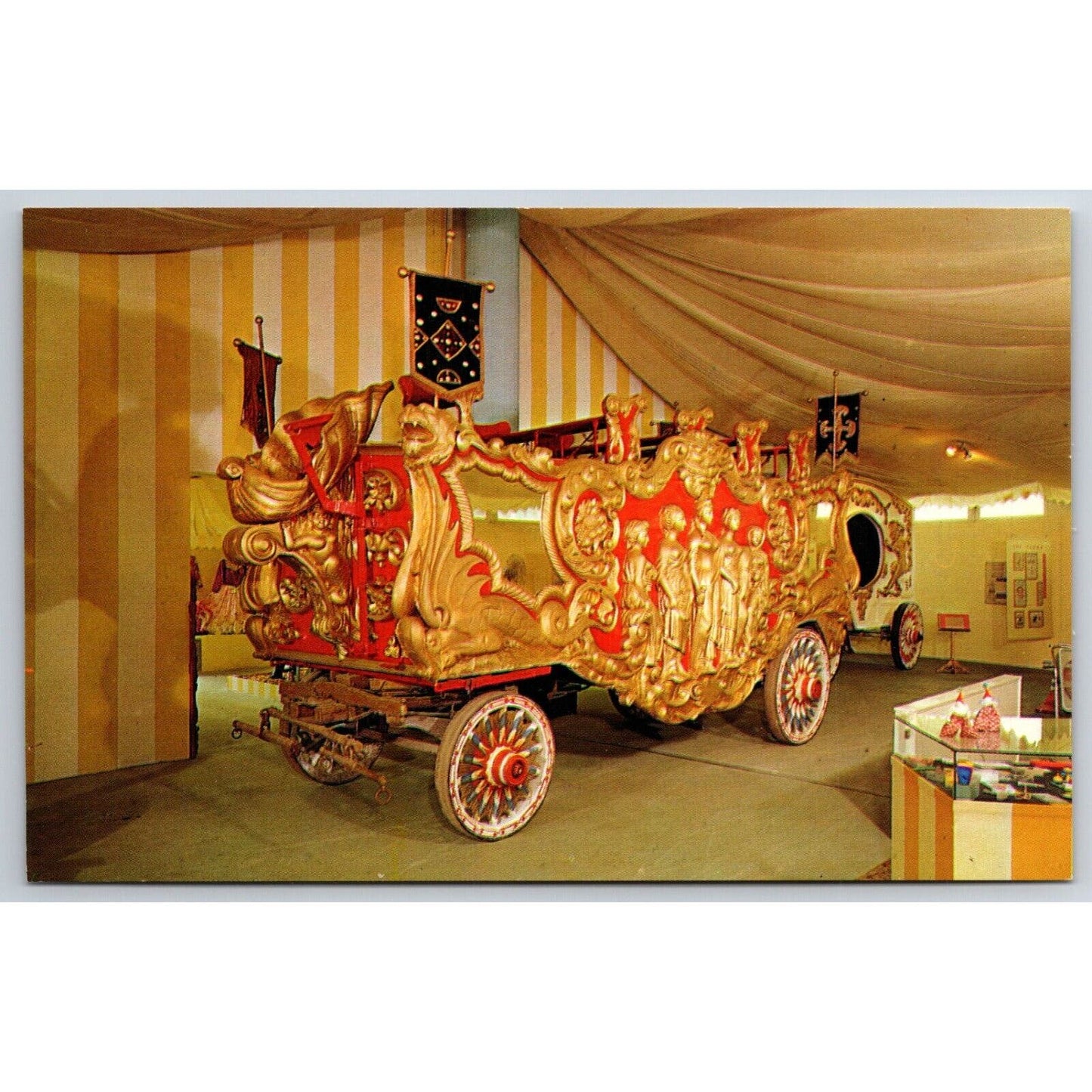 Ringling Museum Circus Five Graces Bandwagon Sarasota Postcard NP VGC c1960s