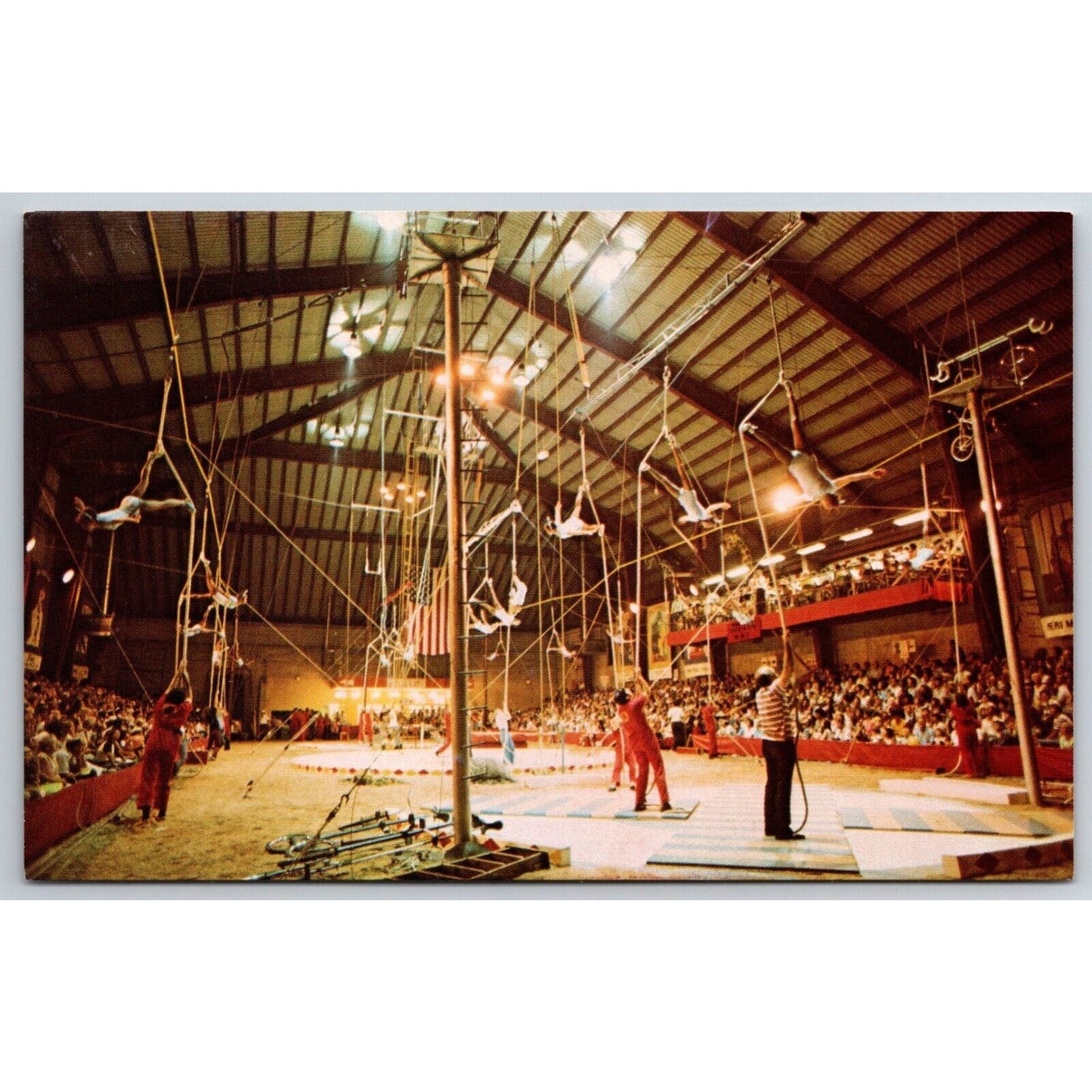 Aerial Ballet Circus City Festival Peru, IN Postcard NP VGC c1970's-80's