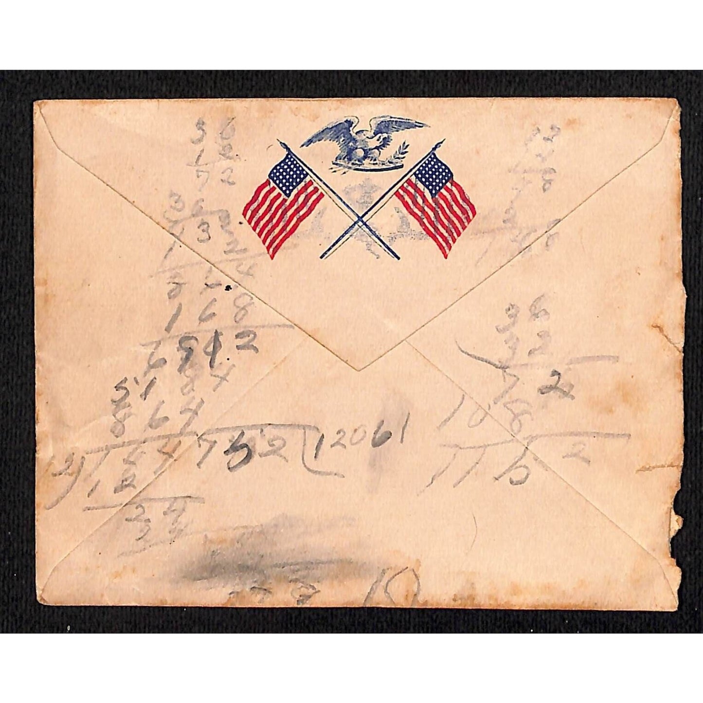 1898 Shippensburg, PA Postmark Cover "Miss. Otay Cover" ? Crossed Flags