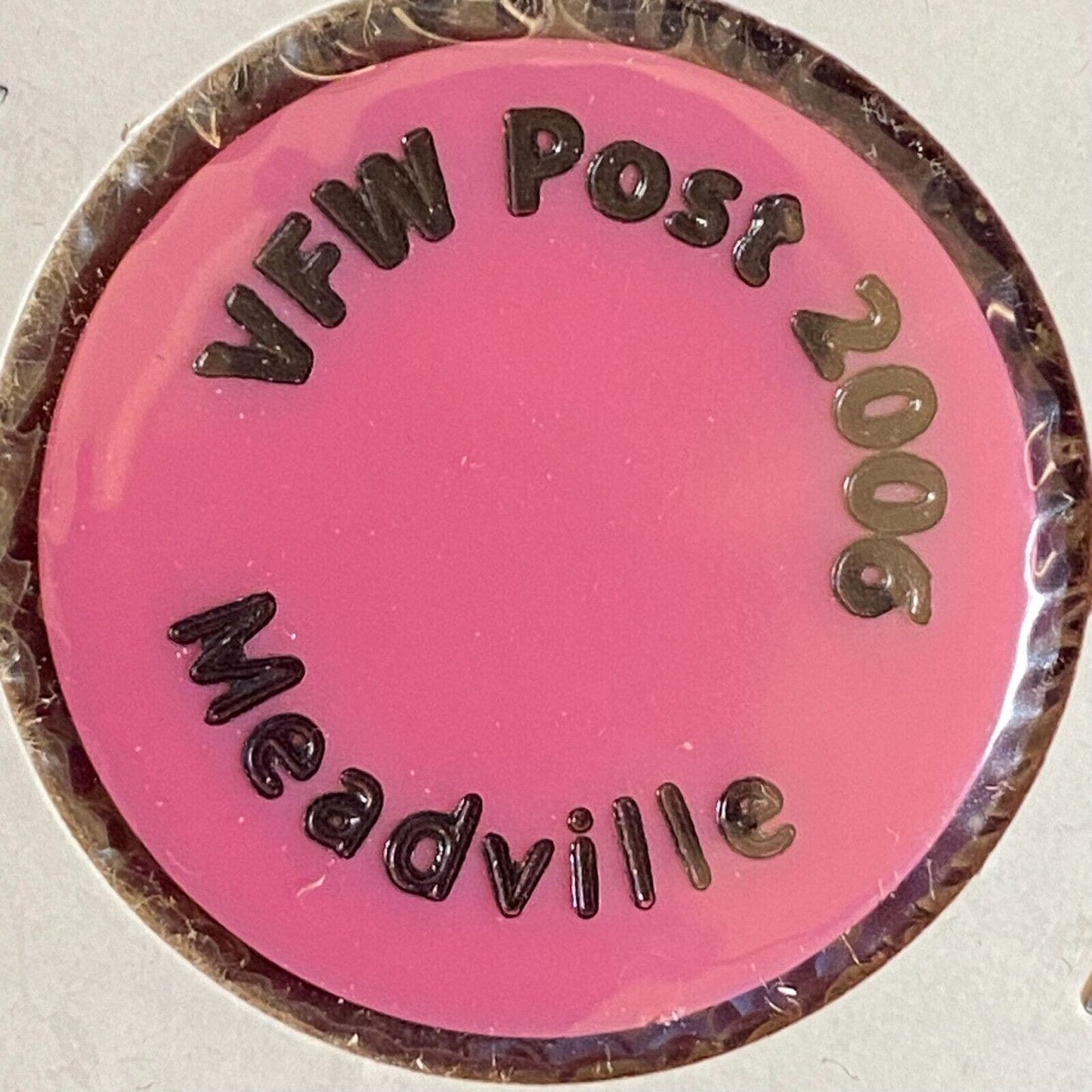 Meadville, PA VFW Post 2006 c1980's Plastic Token "G/F One Can Soda"