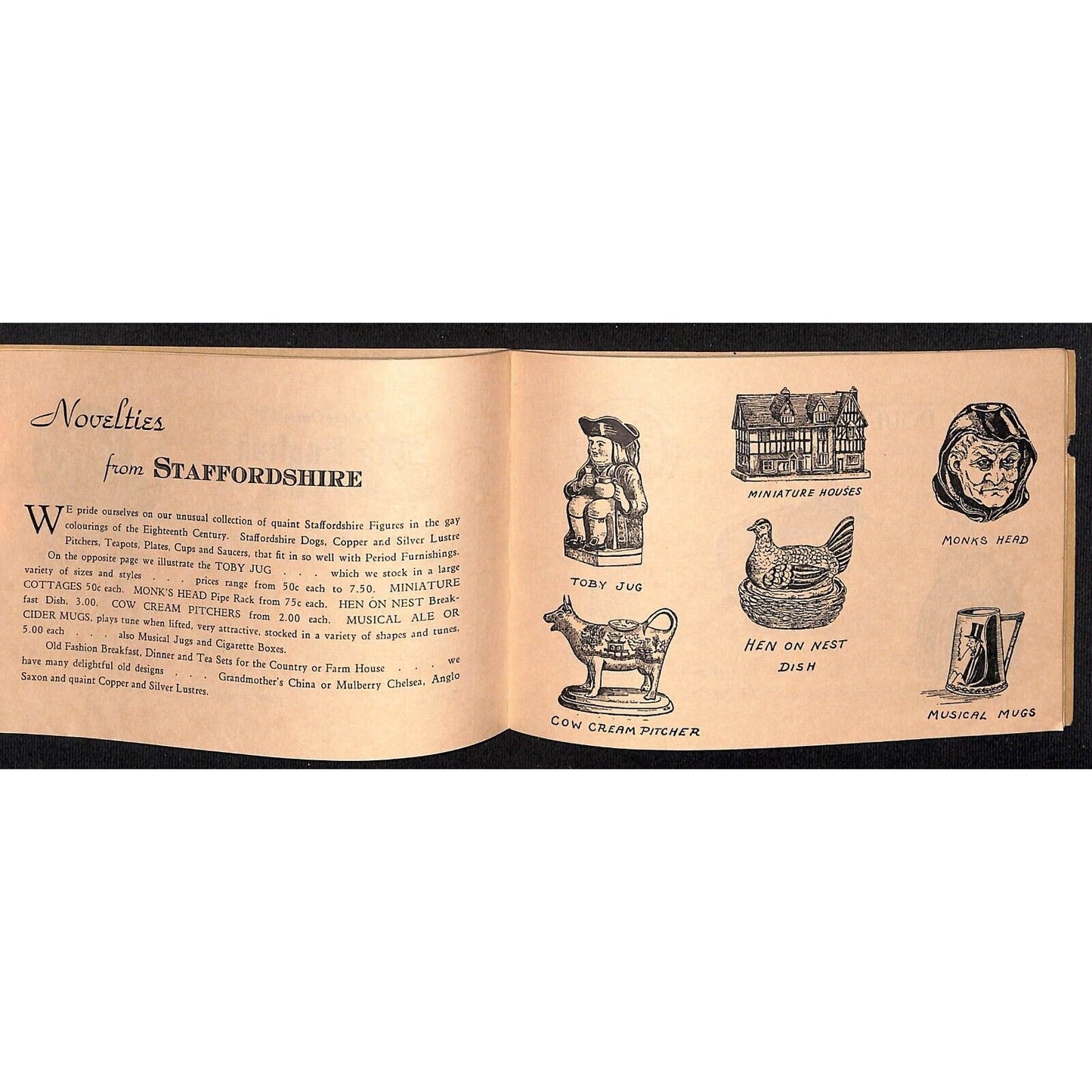 "The English Shoppe" Period Arts, Ltd S.A. Reynolds Brochure VGC 36pp c1945