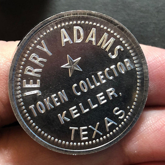 Jerry Adams Token Collector* Keller, TX G/F 12 1/2¢ Alum Trade Token 30mm VGC