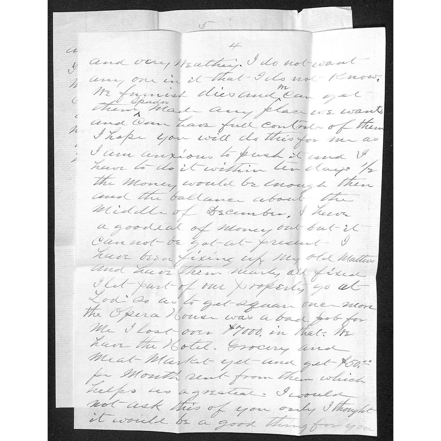 1895 5pp ALS From J.H. Warren ? Cleveland To John Rickard Wadsworth, OH VGC