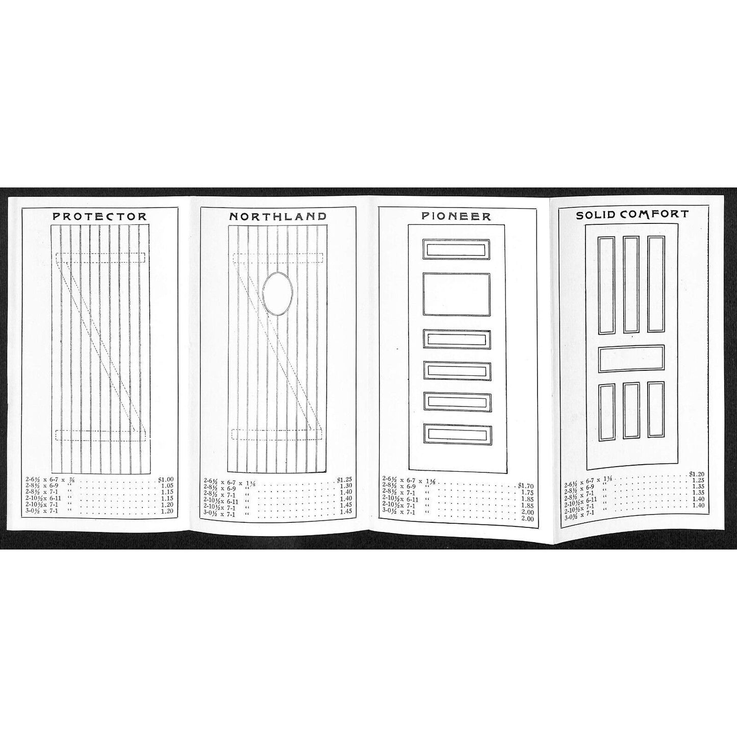 Bardwell Robinson Company Minneapolis 1905 Storm Doors Brochure Sheet Prices