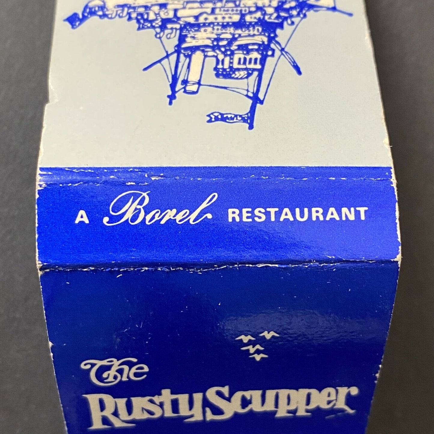 The Rusty Scupper Restaurant Full Matchbook c1968-74