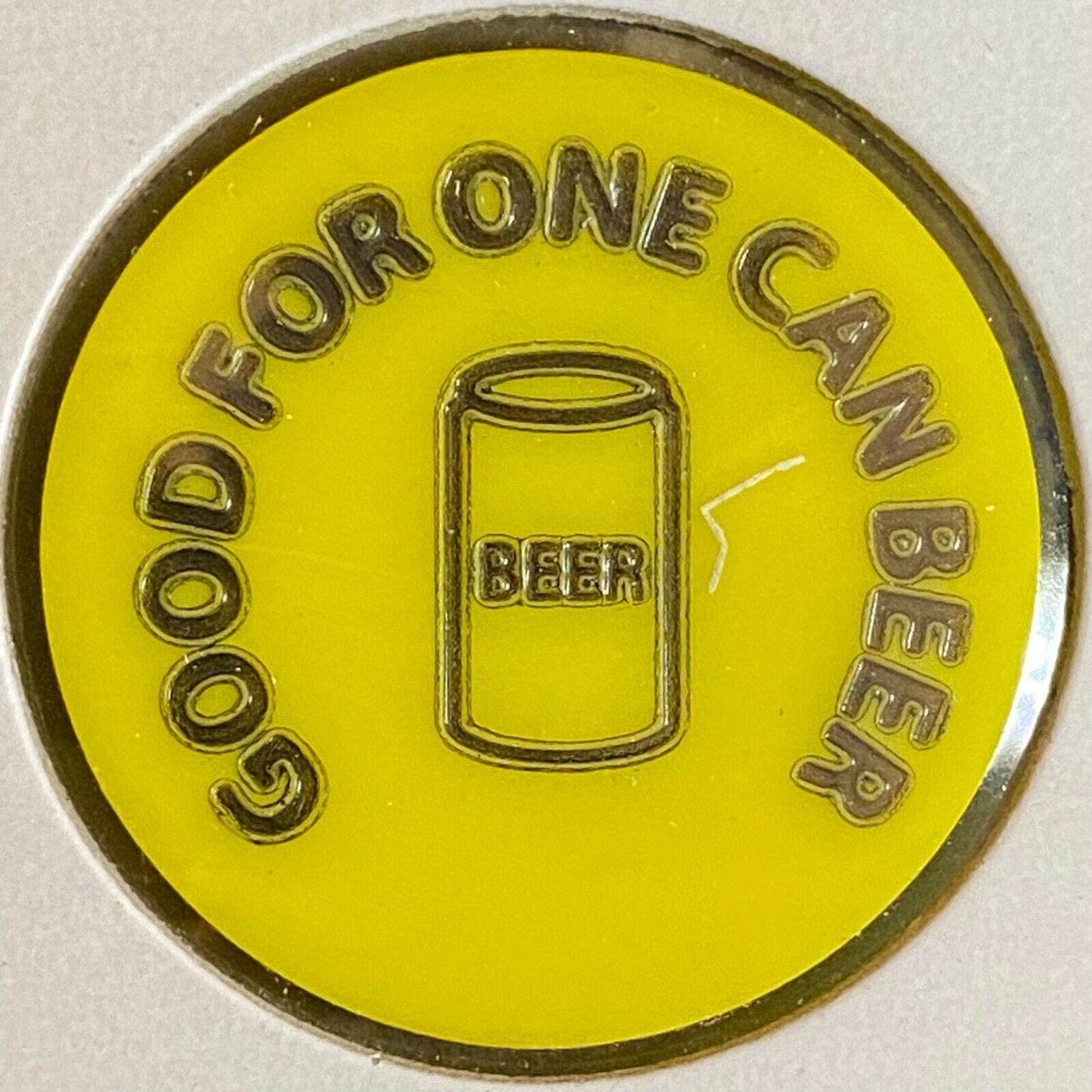 Meyersdale, PA American Legion 3504 c1980's Plastic Token "G/F One Can Beer"
