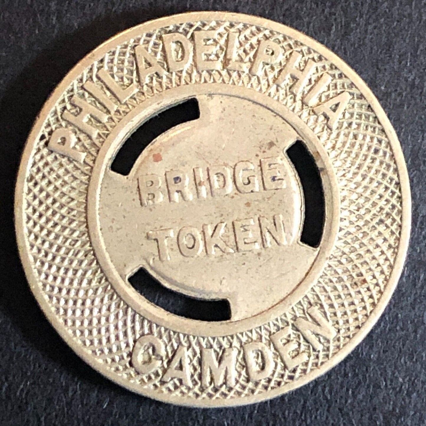 Delaware River Bridge Line PTC Philadelphia Camden Bridge Token 22mm