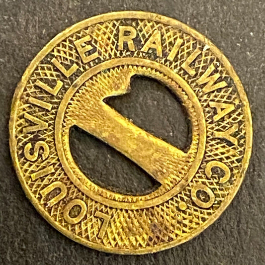 Louisville Railway Co. G/F One Fare Token 16mm