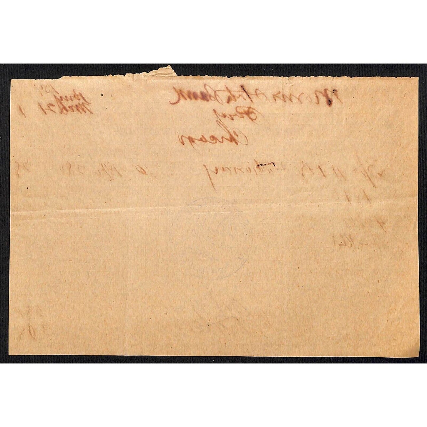 Northern Pacific Railway 1911 Freight Receipt for 70 lbs. Stationary Pony, MT