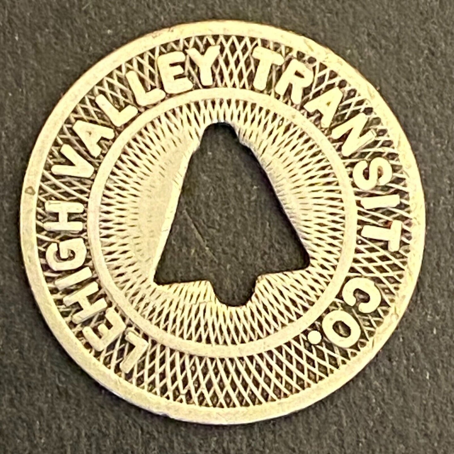 Lehigh Valley Transit Co (Allentown, PA) "Fare Check" Transit Token 16mm (#4)