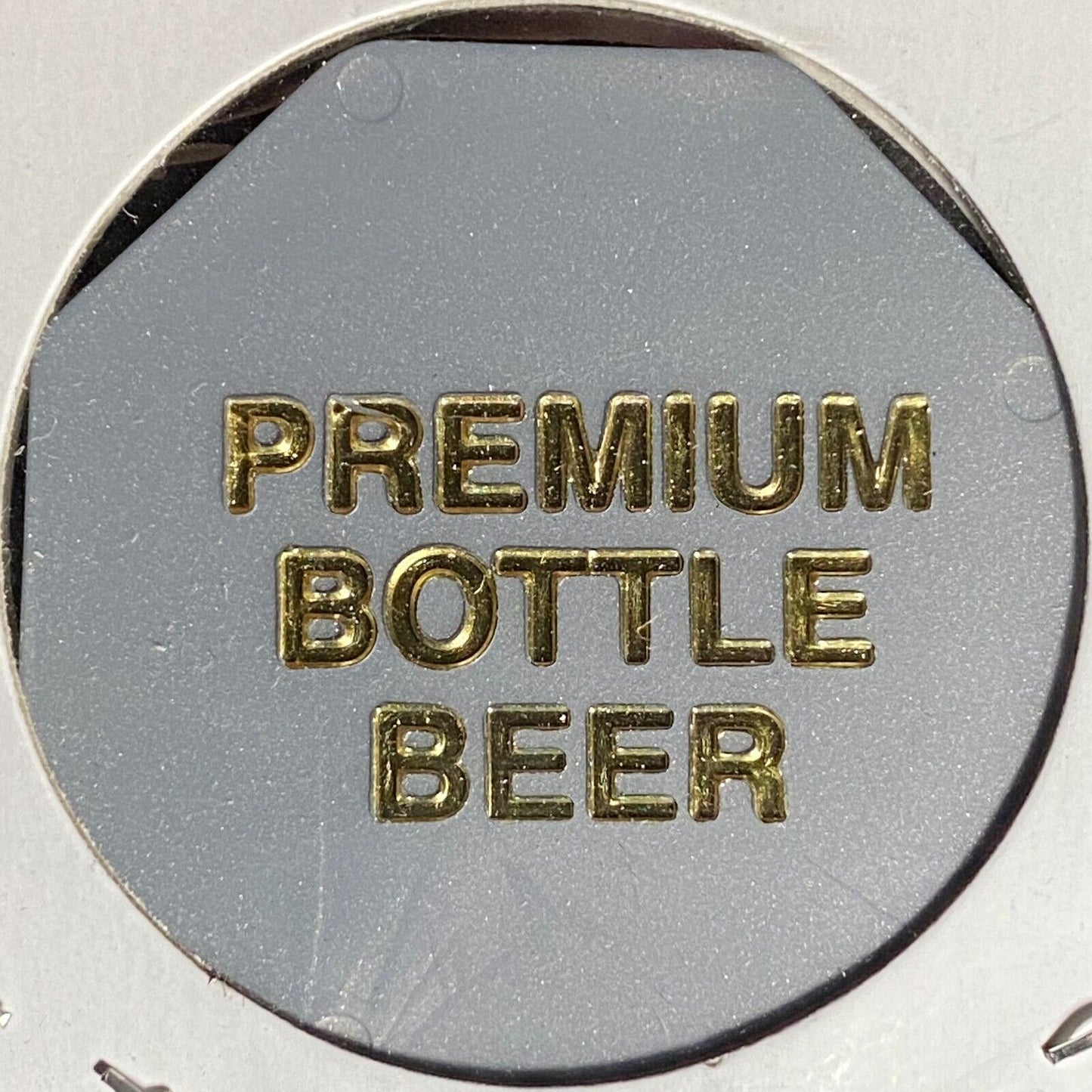Carlisle, PA F.O.E. Aerie 1299 Hex Plastic Drink Token G/F Premium Bottle Beer