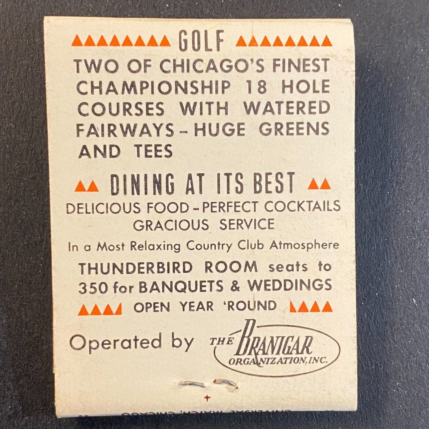 Indian Lakes Golf Course Bloomingdale, IL c1960's-73 Full Matchbook