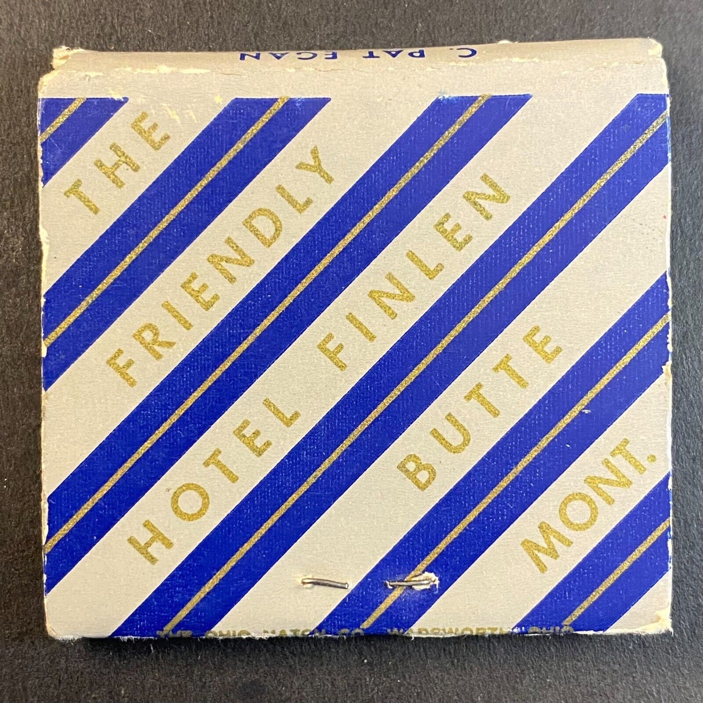 Hotel Finlen Butte, MT Near Full 30-strk (-5) Matchbook 1960's-73