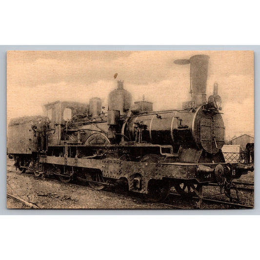 French Railroad RPPC* Postcard Machine 2543 Series 2511-2562 c1900 H.M.P.