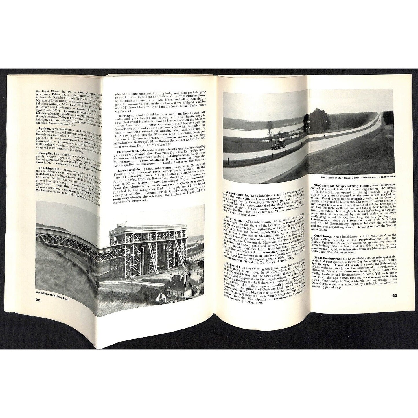 1930's Germany Berlin, Potsdam Travel Brochure 32pp w/ 15" x 17" FO Map