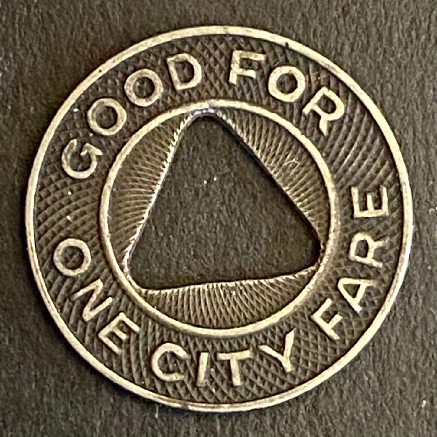 Denver Tramway Corp City Lines G/F One City Fare Transit Token 16mm (#14)