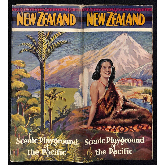 New Zealand "Scenic Playground of the Pacific" Pictorial Travel Guide 32pp c1933
