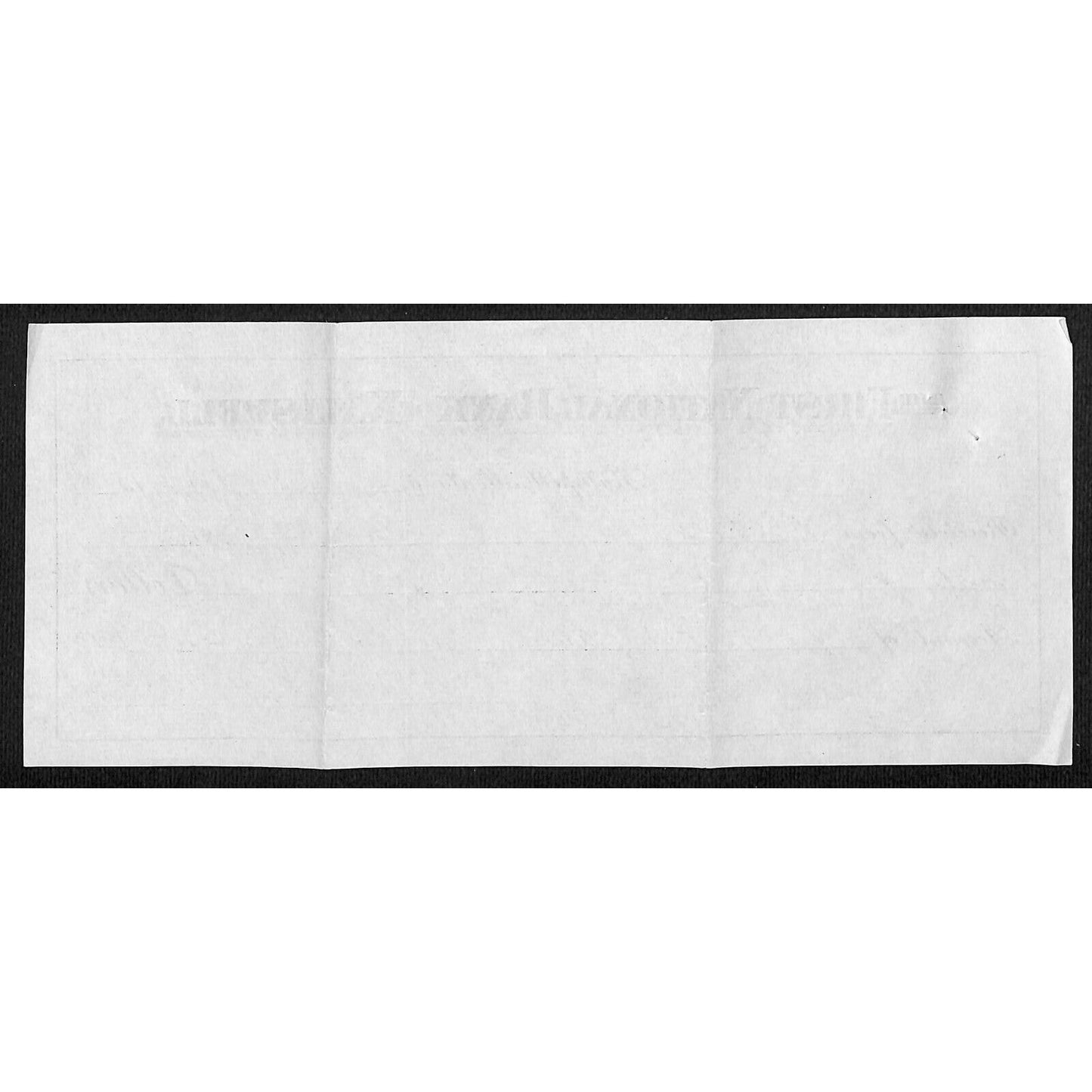 1914 FNB of Kalispell Montana Receipt Artisan Percheron Horse Company