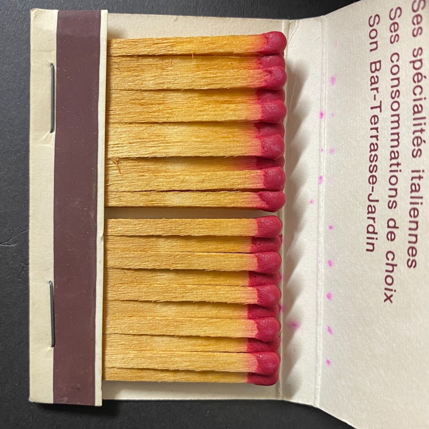 Italia Hotel Restaurant Luxembourg Full 40-Stk. Matchbook Scarce c1960's