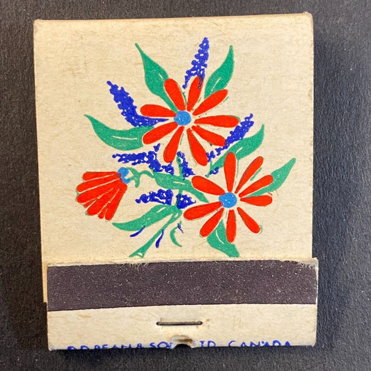 Floral Art Generic D.D. Bean & Sons Full Matchbook c1960's-73