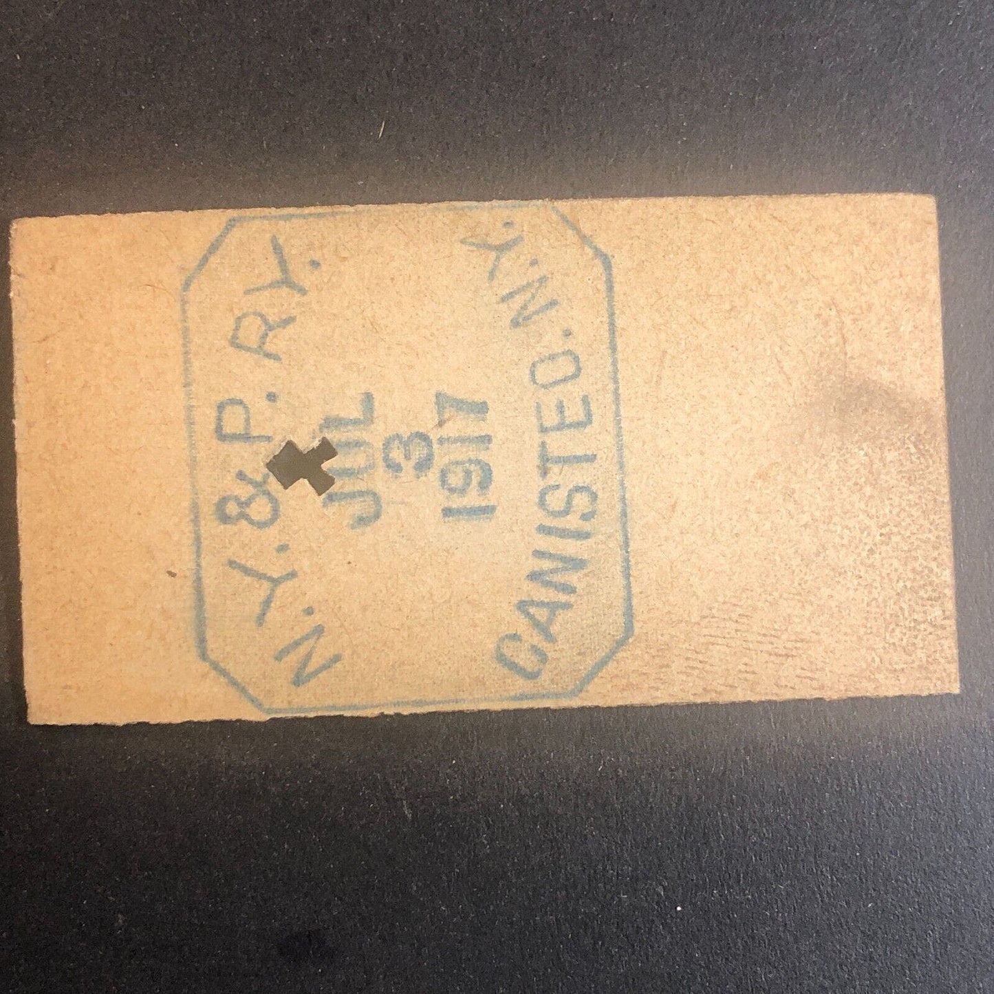 New York & Pennsylvania Railroad July 3 1917 Rexville, NY Ticket #30192