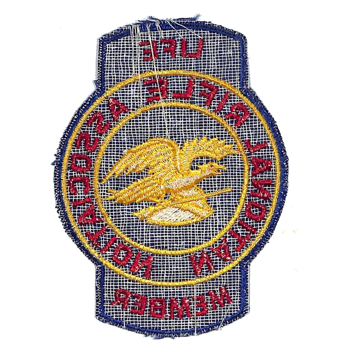 NRA Life Member Embroidered Patch c1970's-80's 3" x 4" NOS VGC