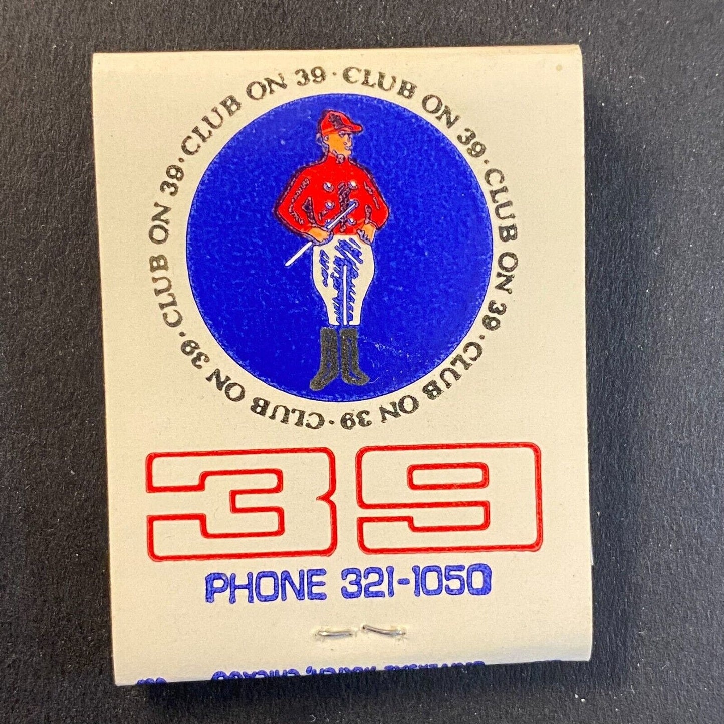 "Club On 39" The Little Corporal Waterloo Lounge c1960's Full Matchbook VGC