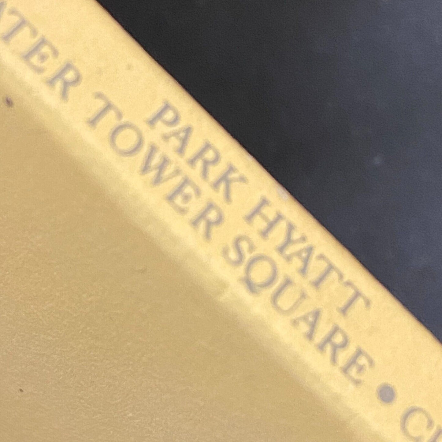 Park Hyatt On Water Tower Square Chicago c1980's Matchbox Scarce