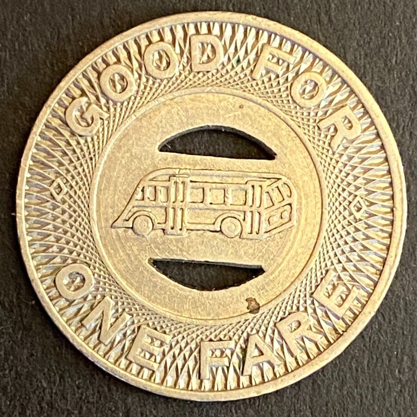 Mobile City Lines Alabama G/F One Fare Transit Token Bus 23mm #32)