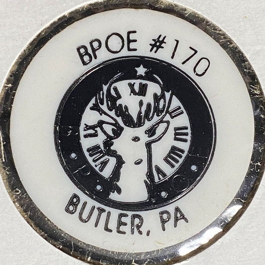 Butler, PA BPOE Elks Post 170 Plastic Drink Token Good For "Mixed Drinks"