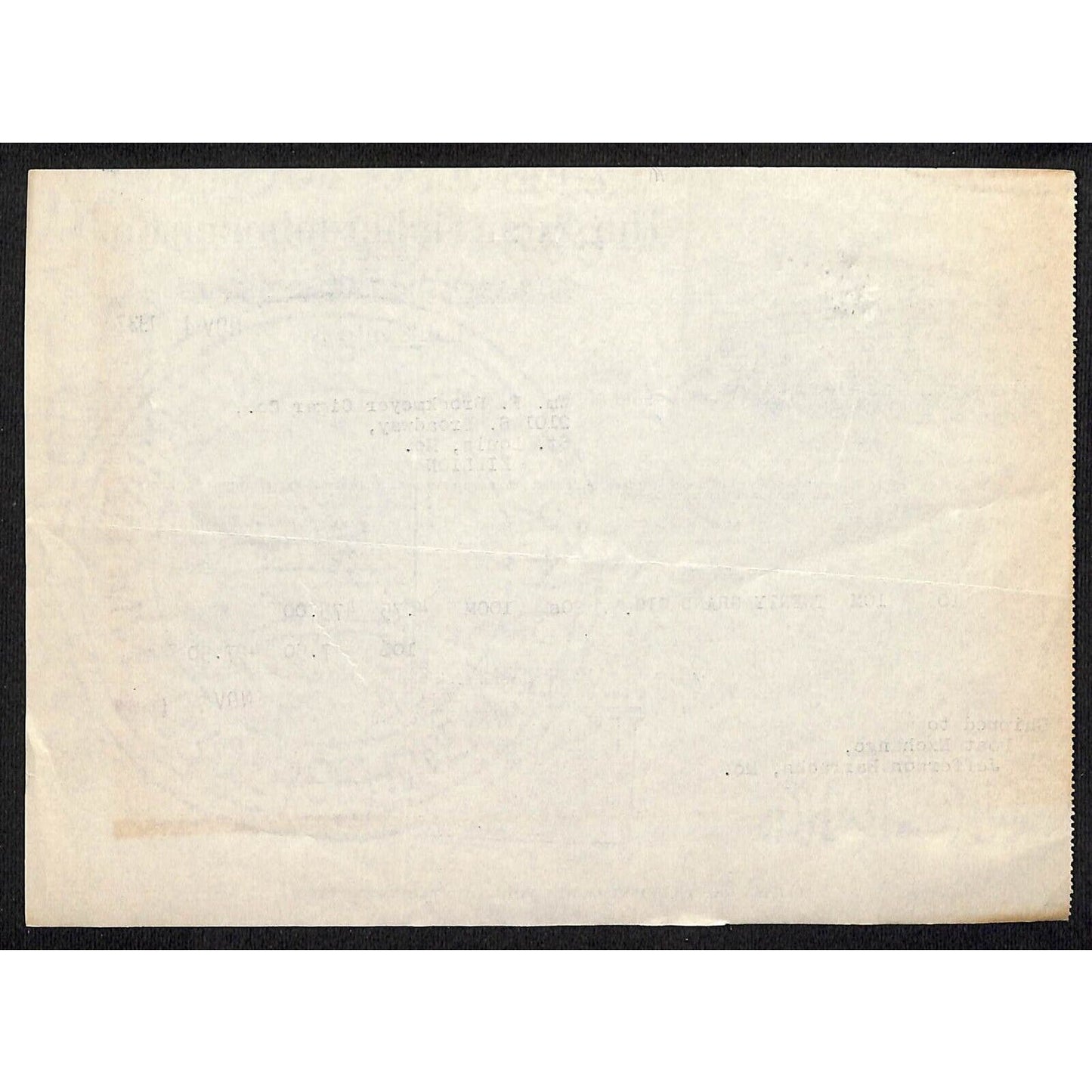 Louisville, KY The Axton-Fisher Tobacco Co. "Old Hill Side" 11/4 1932 Billhead