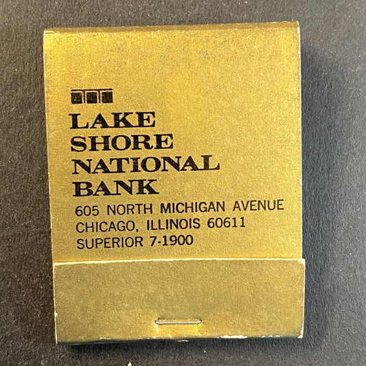 Lake Shore National Bank Chicago, Il c1965-73 - Full Matchbook
