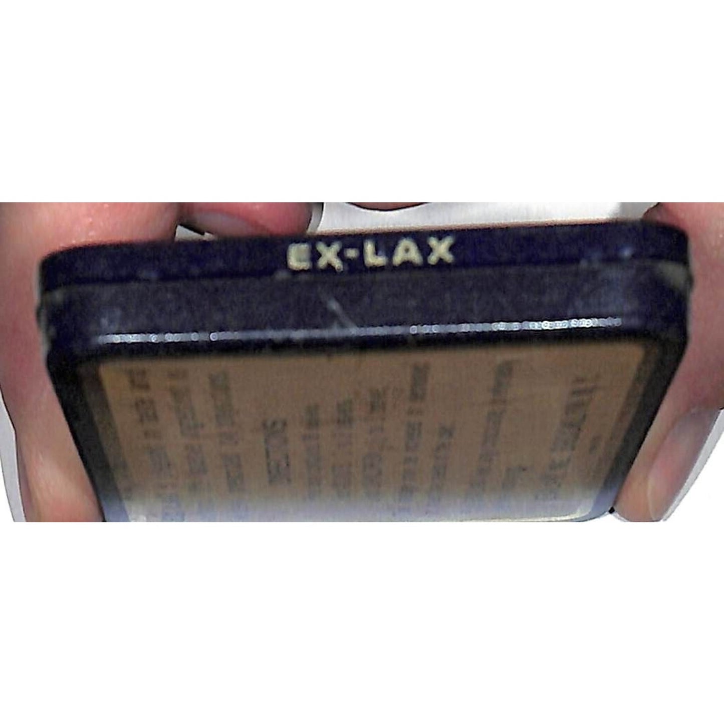 Ex-Lax "The Chocolated Laxative" Vintage Steel Product Tin Brooklyn 2 1/4" x 3"